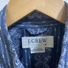 J.CREW ペイズリー柄 長袖シャツ コットン ポルトガル製 Mのサムネイル