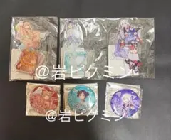 超かぐや姫！ ヤチヨ かぐや 彩葉 缶バッジ＆キーホルダーセット