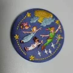 ディズニーキャラクター刺繍缶バッジ　ピーターパン