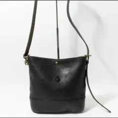 クレドラン CLEDRAN ショルダーバッグ 斜めがけ レザー　黒