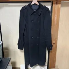 アンタイトルメン 黒トレンチコート ダブルブレスト