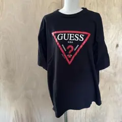 GUESS ブラック Tシャツ サイズ不明