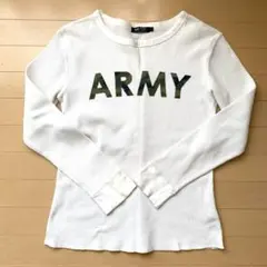 BEAMS HEART ARMY ワッフル 長袖カットソー ホワイト Lのサムネイル