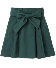 earth スキスカミニスカート グリーン ※リボンなし