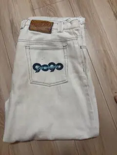 9090 デニムパンツ ホワイト