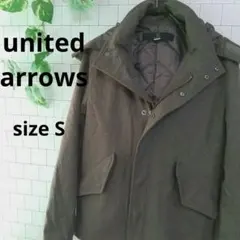 united arrows　ミックスウールジャケット　ダブルジップ　カーキ　S
