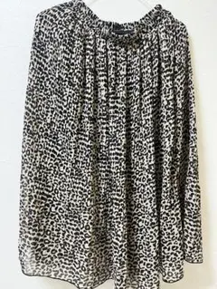 ヒョウ柄フレアスカート