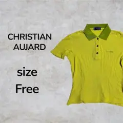 CHRISTIAN AUJARD ワンポイントポロシャツ　半袖カットソー　古着
