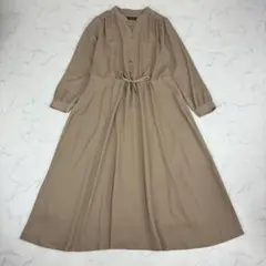 ANGELIEBE　ギャザーシャツワンピース　マタニティワンピース　授乳服