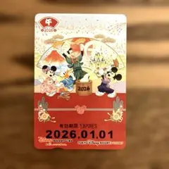 ディズニーリゾート 2026お正月フリーきっぷ（未使用穴なし。コレクション用）