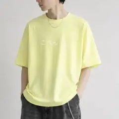 超オーバーサイズ HARE 綿100% ビッグシルエットTシャツ イエロー