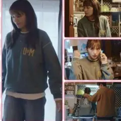 大人気silent 川口春奈着用　スリフティールック　スウェット silent スウェット 川口春奈 着用THRIFTY ドラマ スウェットの
