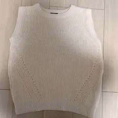 apart by lowrys アイボリー ニットベスト Fのサムネイル