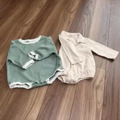 ロンパース2枚組　80