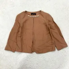allureville ノーカラージャケット ブラウン 2size （a3のサムネイル