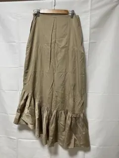 STYLEMIXER ベージュ アシンメトリーロングスカート