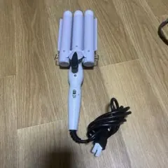 and us 3連カールヘアアイロン ホワイト