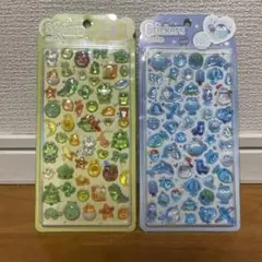 ぷくぷくシール 3D立体　うるちゅるシール　手帳シール　2枚セット