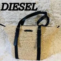 DIESELディーゼル　カゴバッグ　ストローバック　レザー　ゴールド　デニム　黒のサムネイル