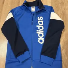 adidas ジップアップジャケット 青黒