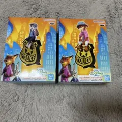 ズートピア2　ニック　ジュディ　モニタートップフィギュア　２体セット