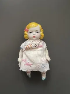 アンティーク　ミニョネット　ビスクドール 完成ドールフレンチミニョネット1⁄ オールビスク⁄ アンティークビスク