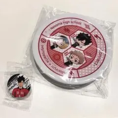 ハイキュー くら寿司 寿司皿 お皿 缶バッジ 音駒 黒尾鉄朗 孤爪研磨 夜久衛輔