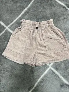 GU コーデュロイショートパンツ　薄ピンク