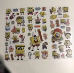 スポンジ・ボブ ぷっくりキャラクターシール 3枚セット