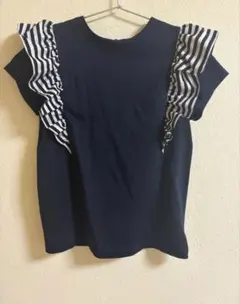 ボーダーズアットバルコニー Tシャツ ネイビー 紺 シャツのサムネイル