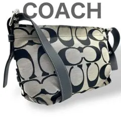 コーチ ワンショルダーバッグ ハンドバッグ シグネチャー ブラック 黒