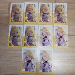 プロセカ　鏡音リン エピカ 箔押し1枚、ノーマル9枚