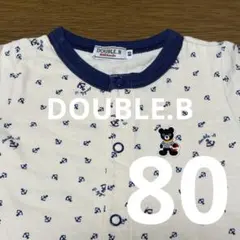 【美品】MIKI HOUSE DOUBLE.B カバーオール　80 日本製