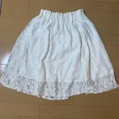 INGNI 太コーデュロイ台形ミニスカート 白 Sサイズ