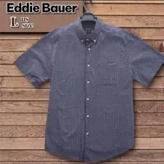 美品 Eddie Bauer L(XL相当） ギンガムチェック コットン