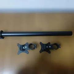 100-LA031 モニターアーム デュアル 2画面 上下 クランプ ポール 1