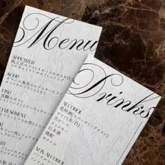 【お名前・挙式日入り⁺₊⋆】結婚式 ウェディング メニュー表 ドリンク表 席札