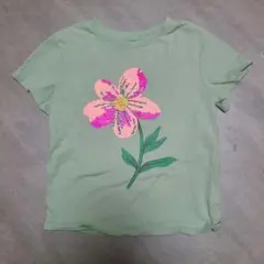H&M 半袖Tシャツ グリーン スパンコール 110㎝