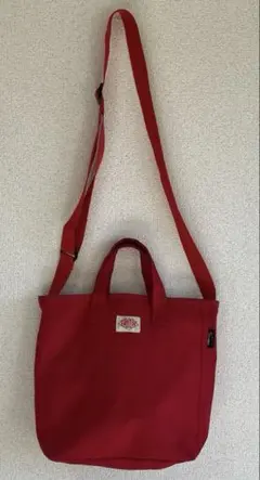 DANTON レッド ショルダーバッグ　ダントン