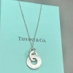 121 美品 ティファニー ネックレス サークル 1837 ナロー シルバー