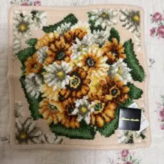 ♥︎ボンシェニール♡シェニール織タオルハンカチ♡新品タグ付き♡ミニサイズ♡ベージュ