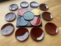 【バラ売り可】漆器 小皿15枚セット たち吉 山中漆器 和食器　菓子皿