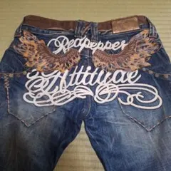 Redpepper 刺繍入りブーツカットデニム