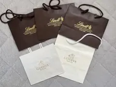 Lindt Godiva ギフト袋 4枚セット