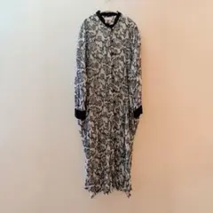 antiqua アンティカ シャツワンピース　羽織り　花柄