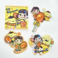 【新品】4枚セット 不二家 サンリオ ステッカー ポムポムプリン