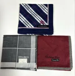 新品　メンズハンカチ3枚セット