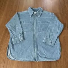 ⭐︎最終値下げ⭐︎H&M ライトブルー ジップアップデニムジャケット⭐︎⭐︎