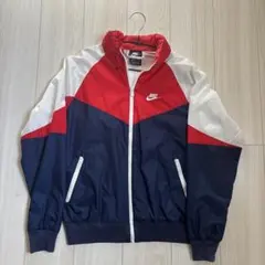 NIKE ナイロンジャケット ウインドブレーカー トリコロール Sサイズ