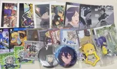 アニメキャラクター グッズ カード 缶バッジ セット